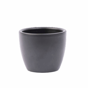 Pot Boule Antraciet mat - D7.5 H6 cm